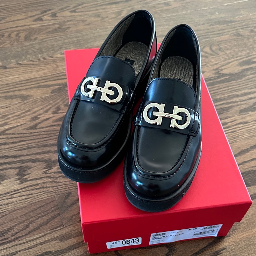 Salvatore Ferragamo loafers like new - orig $1050